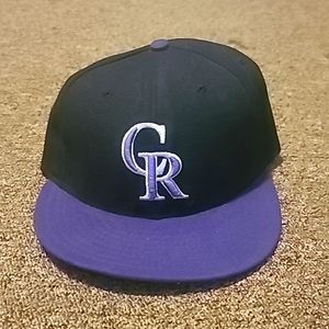 Men's Colorado Rockies New Era Black/Purple
